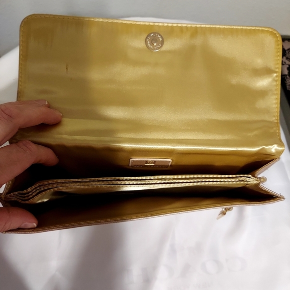 Metallic Gold Clutch - Picture 2 of 4